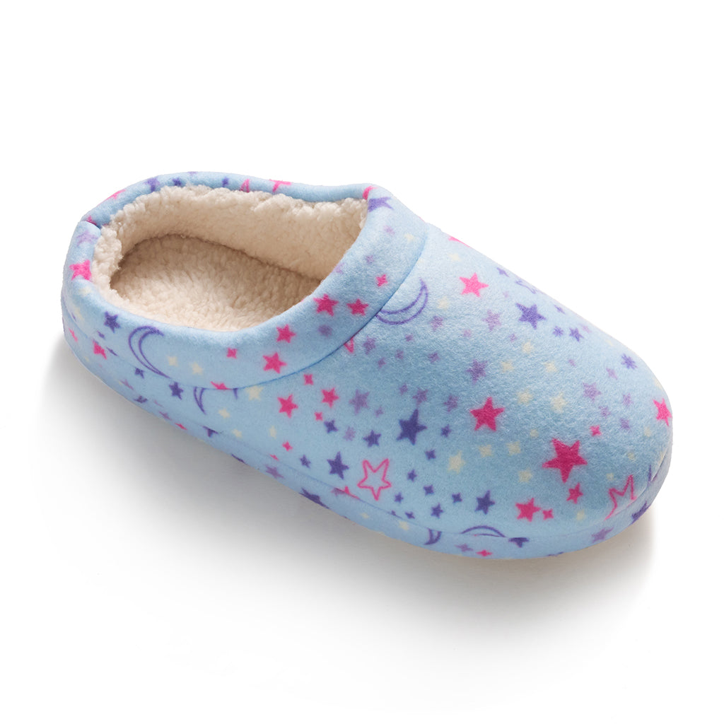 Froster Window Stars; @Girls Printed Stars Fleece Clog Slipper