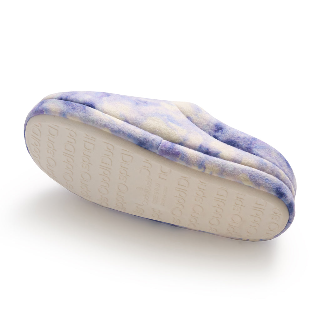 Coastline Blue Tie Dye; @Girls Printed Tie Dye Fleece Clog Slipper