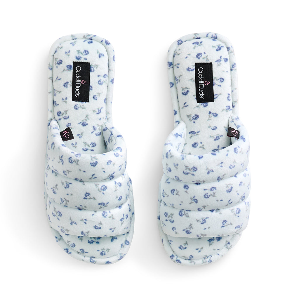 Puffy Velour Slide Slipper – Cuddl Duds