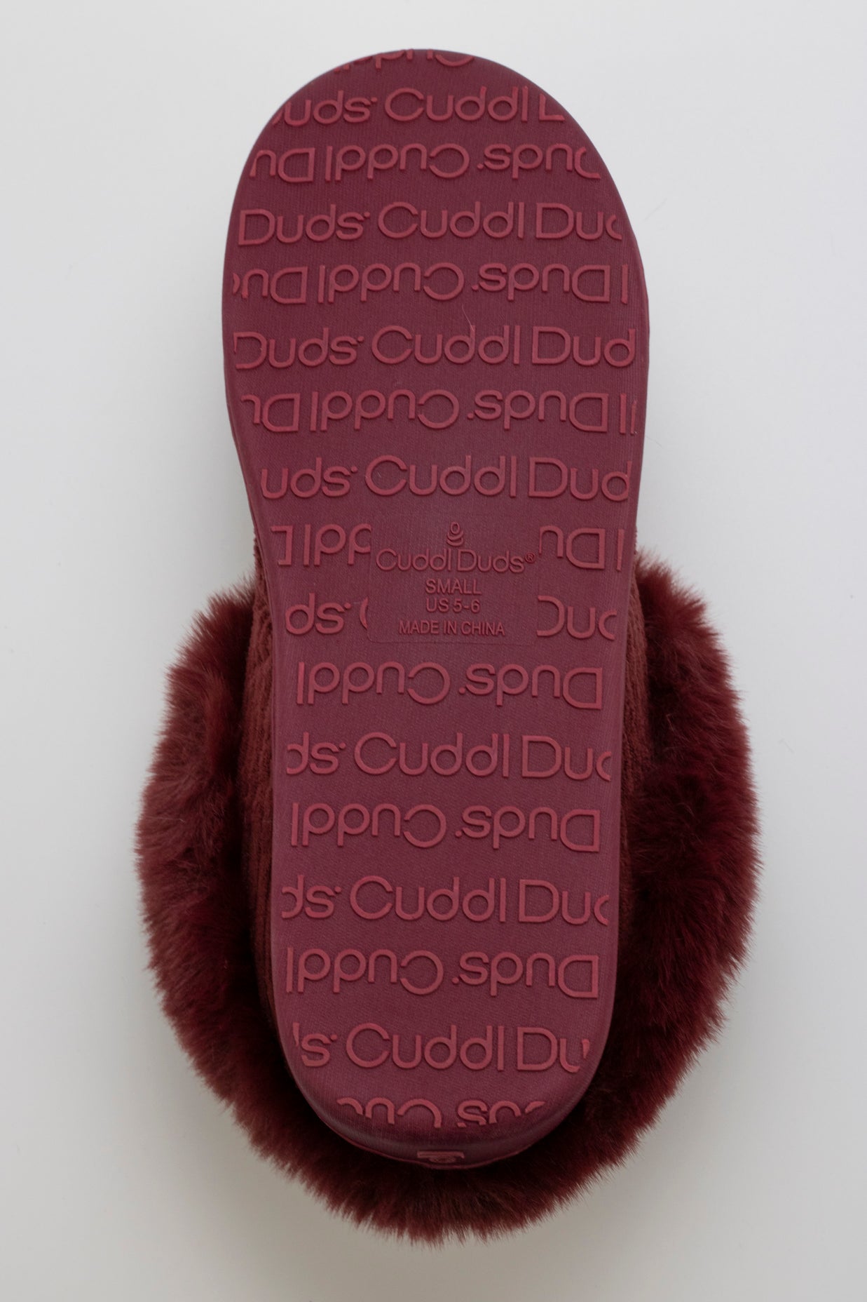 Windsor Wine;@Corduroy Clog Slipper with Sherpa Lining