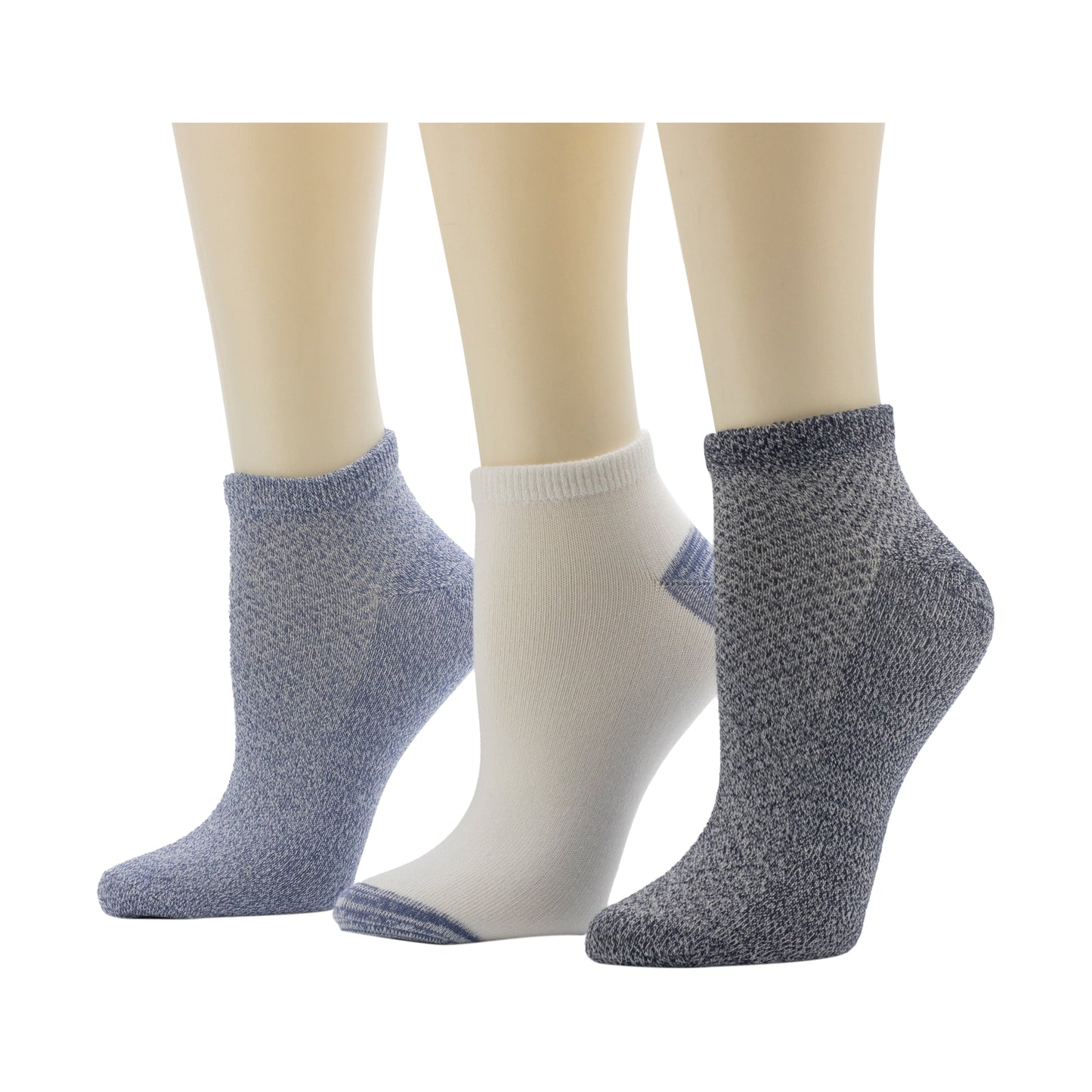 Bijous Blue;@Pique Low Cut Sock 3-Pack