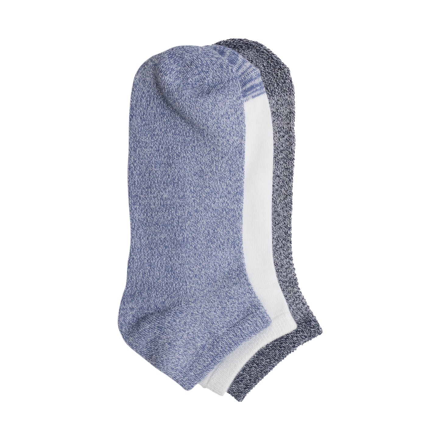 Bijous Blue;@Pique Low Cut Sock 3-Pack