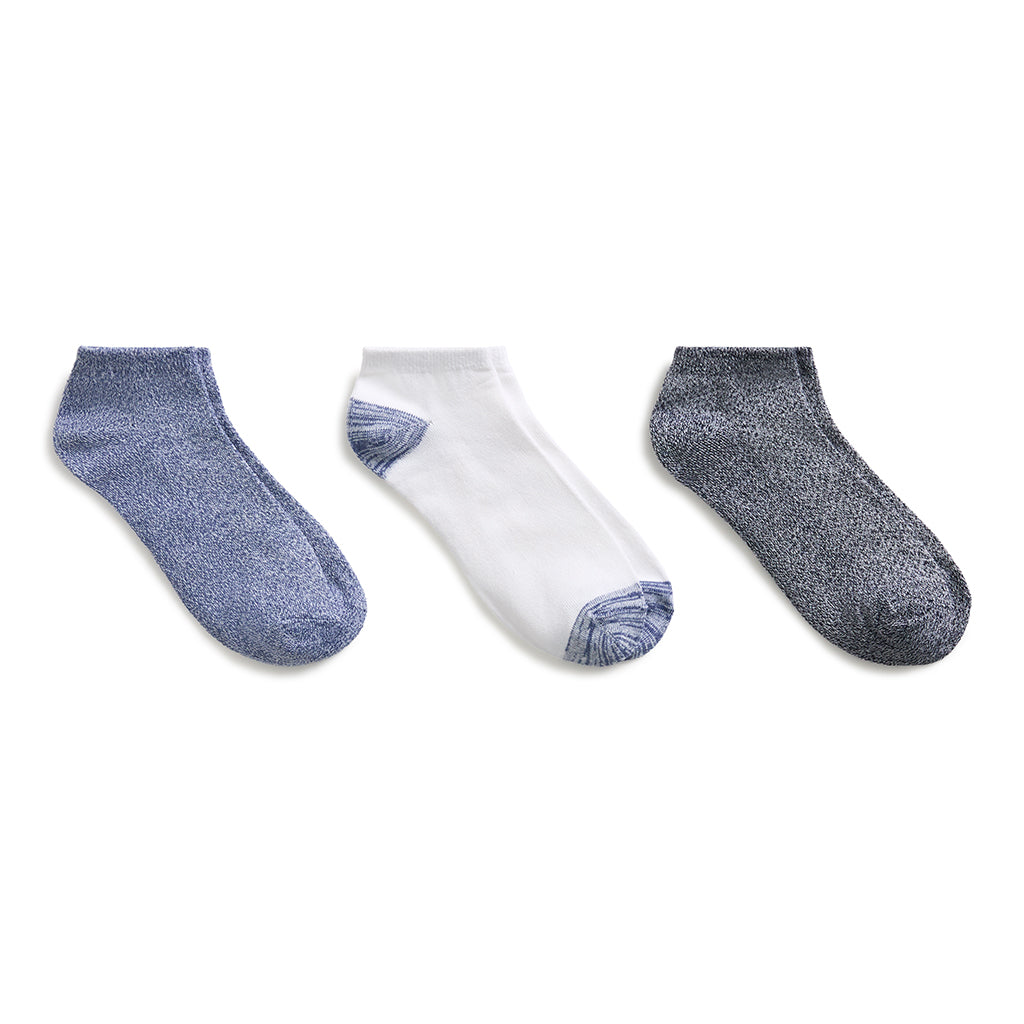 Bijou Blue Bijou Blue;@Pique Low Cut Sock 3-Pack