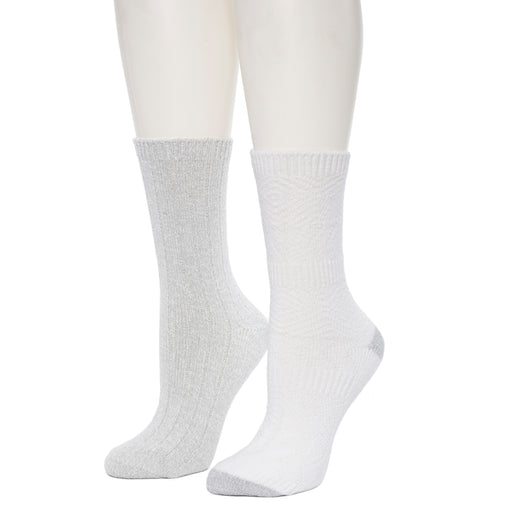 Ivory;@Mixed Texture /Twist Rib Crew Sock 2 Pack Ivory;@Mixed Texture /Twist Rib Crew Sock 2 Pack