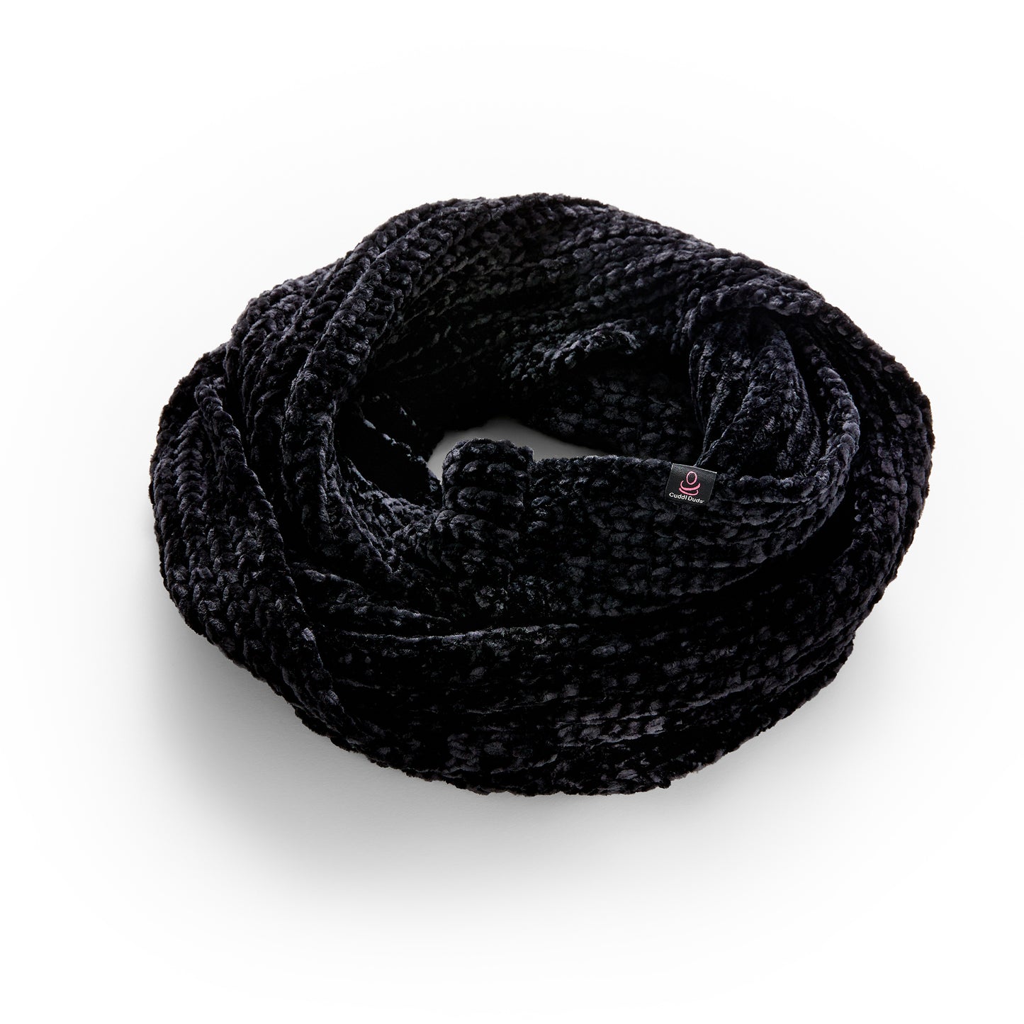 Black;@Chenille Infinity Scarf
