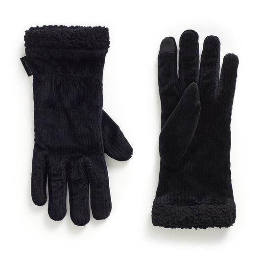 Velour Corduroy Glove with Cloud Fleece Cuff