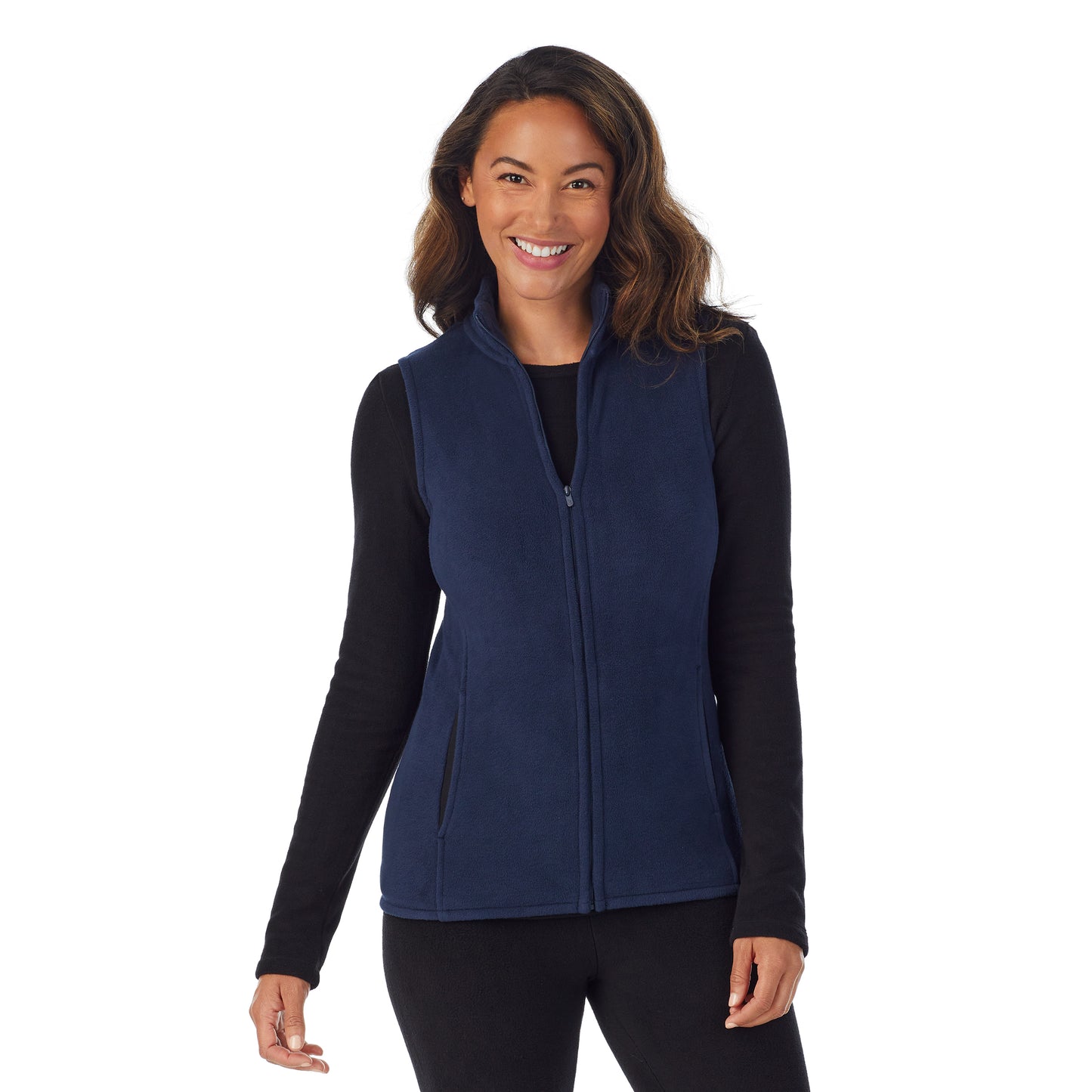 Fleecewear With Stretch Full Zip Vest