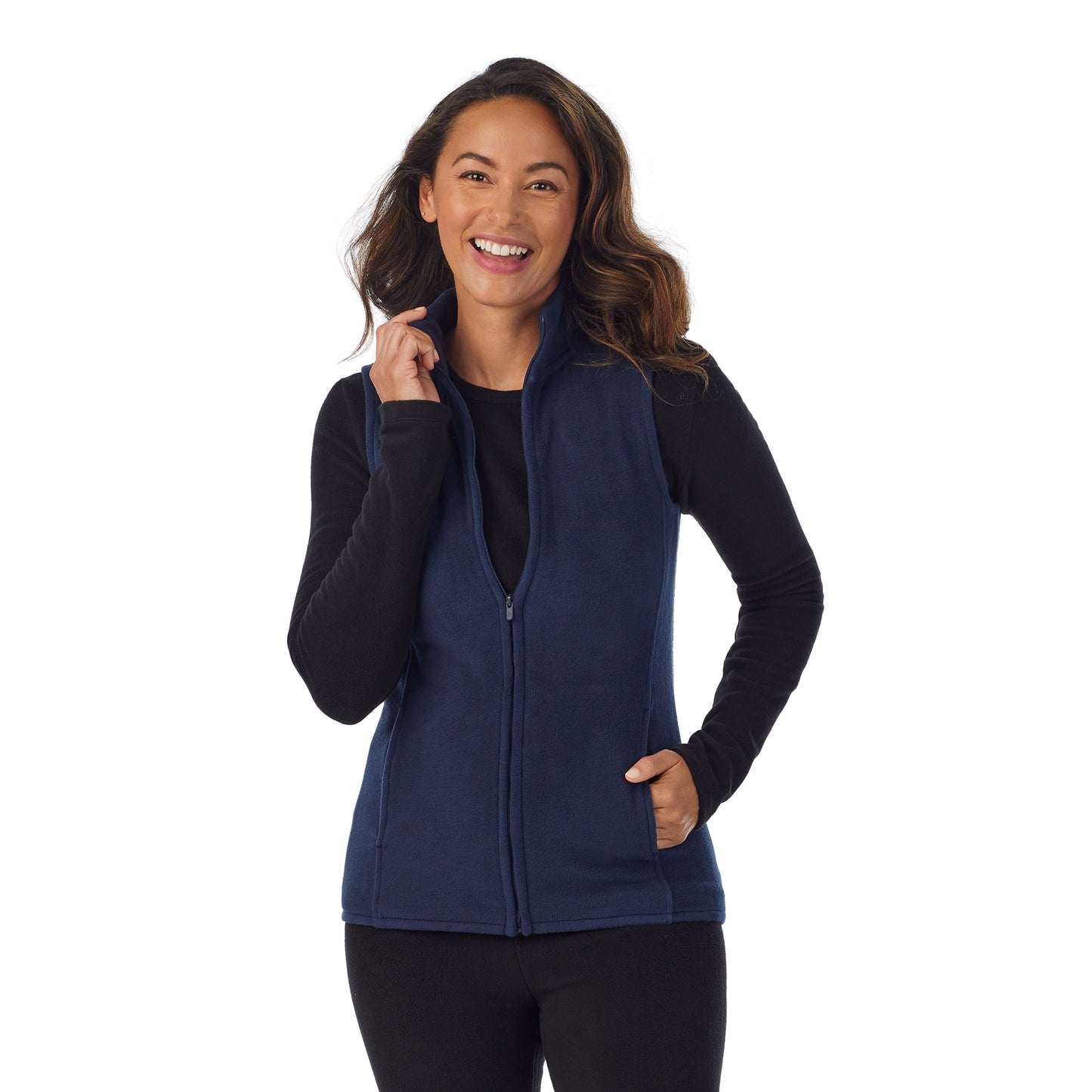Fleecewear With Stretch Full Zip Vest