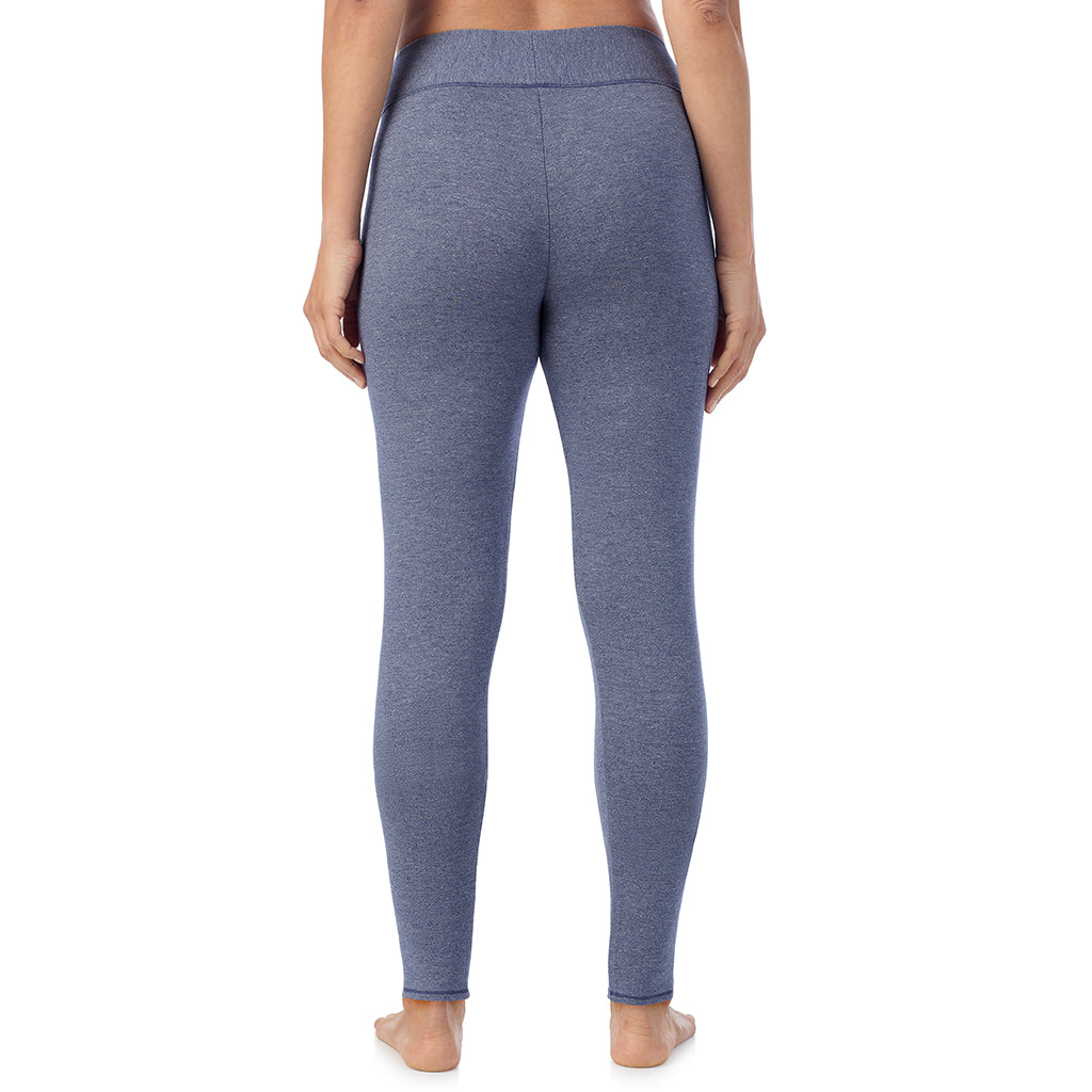 Twilight Blue Heather;Model is wearing size S. She is 5'8", Bust 34", Waist 24.5", Hips 35". @ A Lady is wearing Ultra Cozy Legging