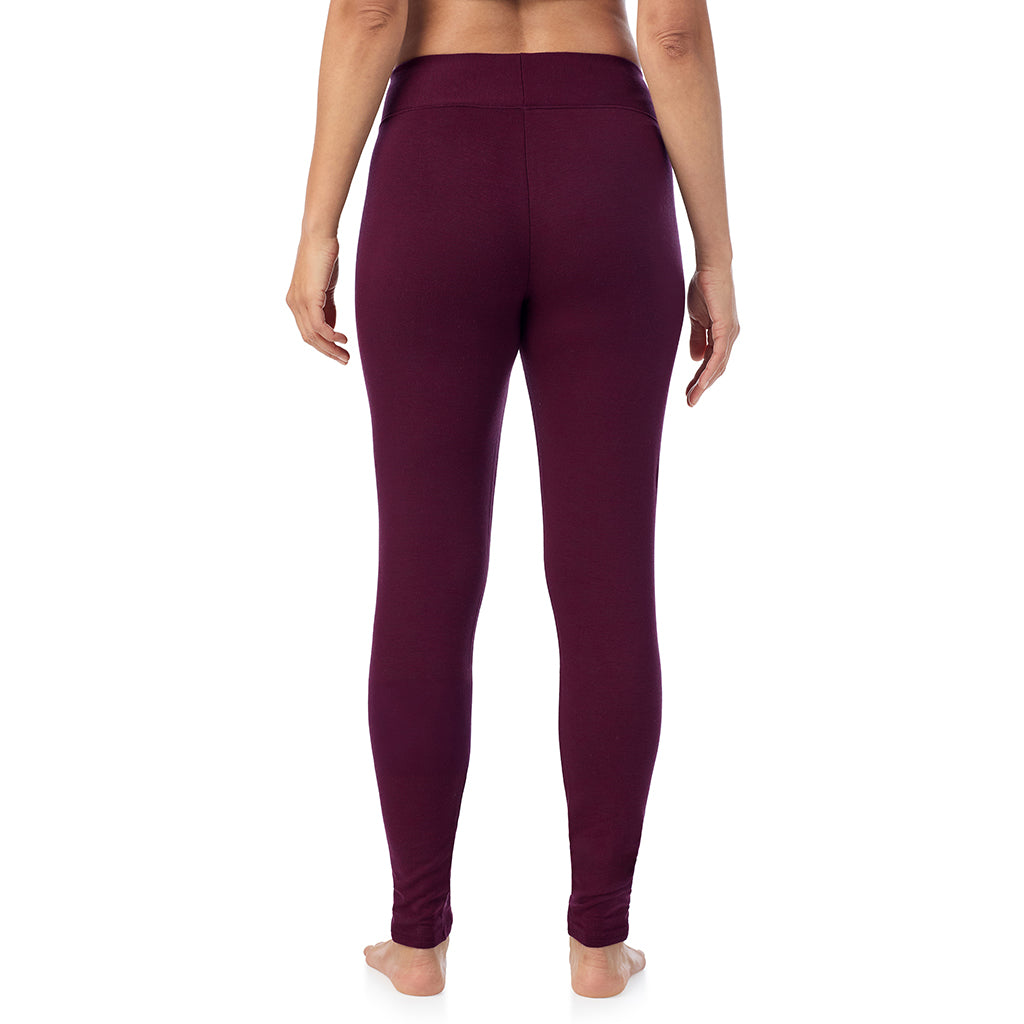 Dark Purple Heather;Model is wearing size S. She is 5'8", Bust 34", Waist 24.5", Hips 35". @ A Lady is wearing Ultra Cozy Legging