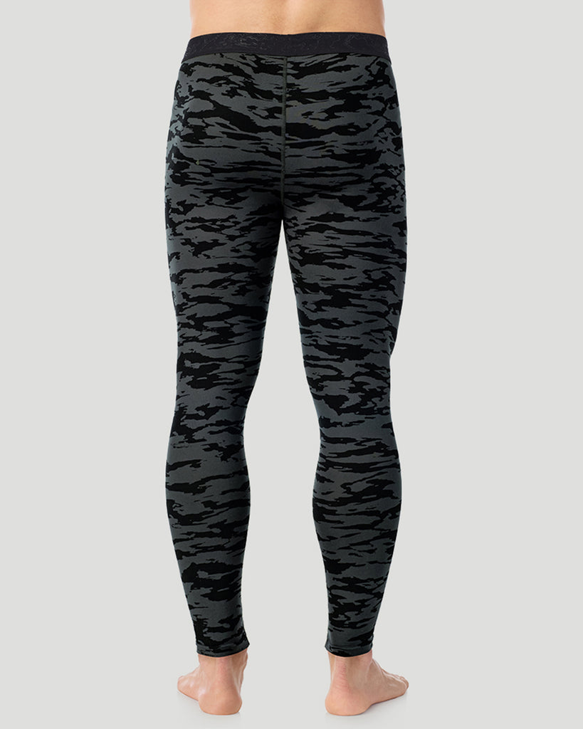 A man wearing Black Print ClimateSport Pant in a back pose