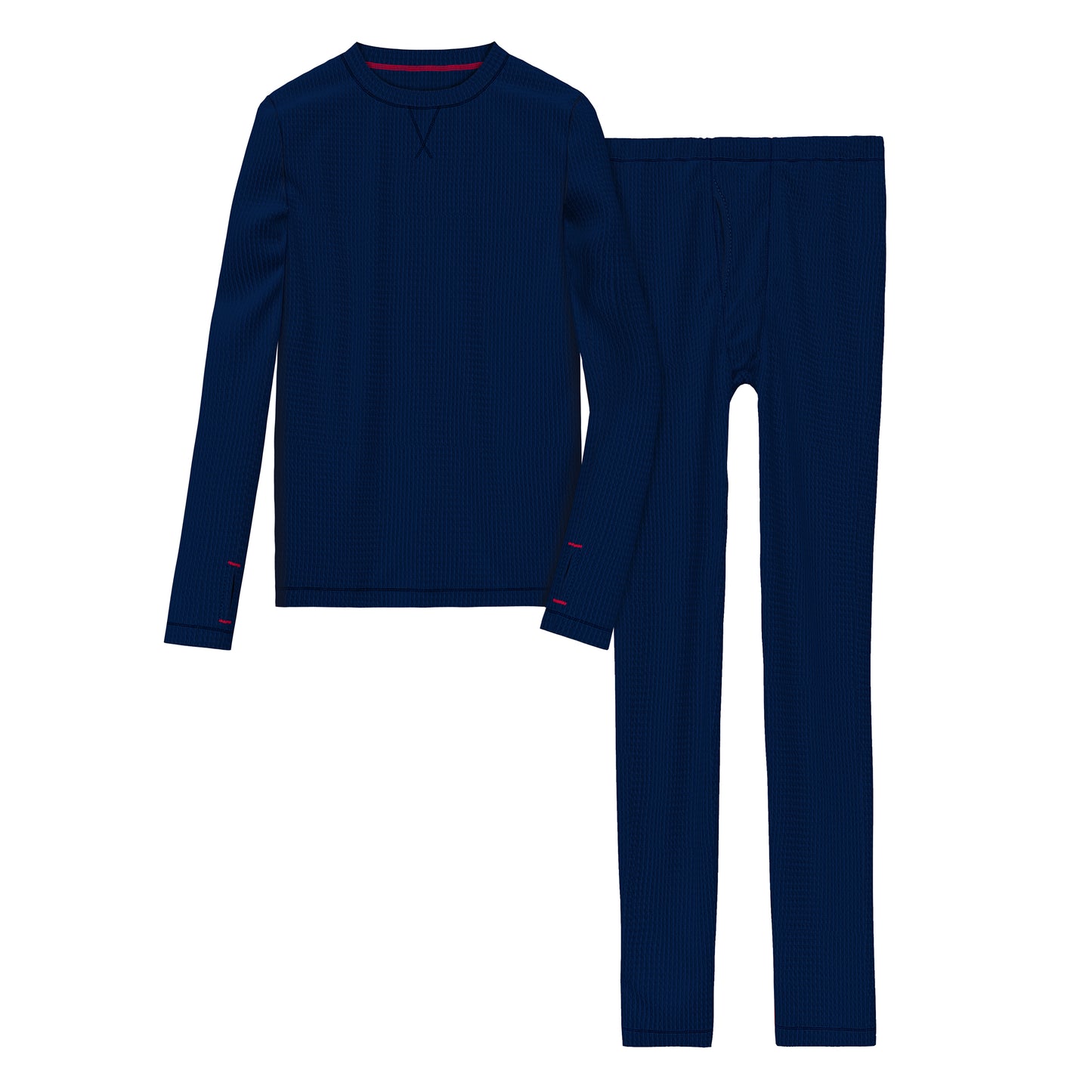 Navy Blazer;@long sleeve crew t-shirt and pant set