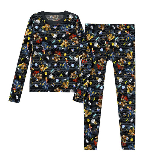 A Nintendo's Mario Kart Stretch Poly 2 pc. Long Sleeve Crew & Pant Set