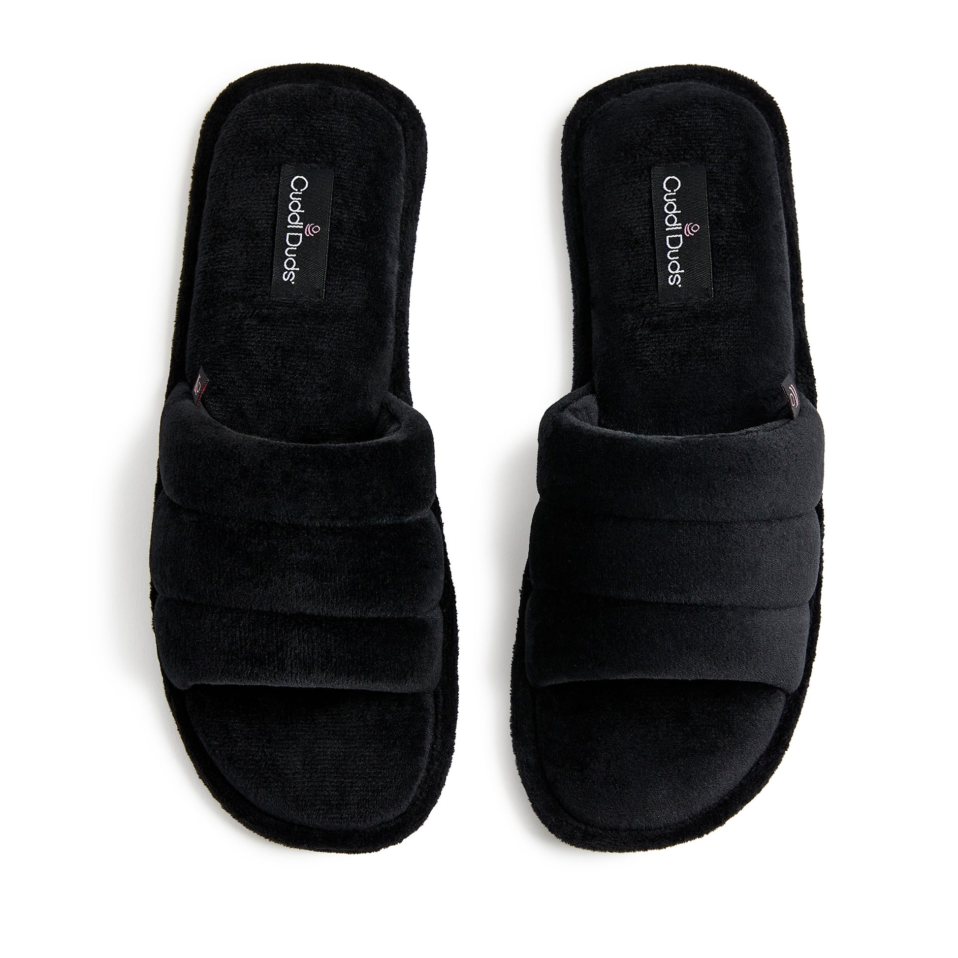 Puffy Velour Slide Slipper