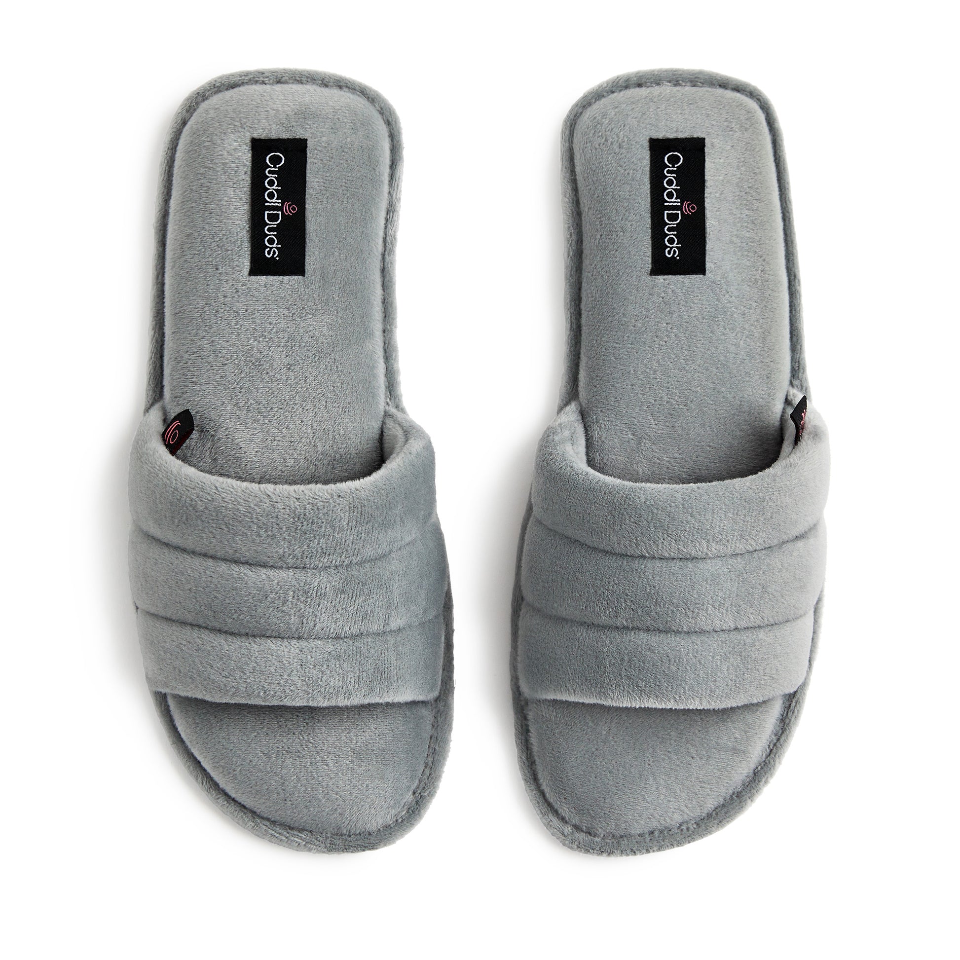 Puffy Velour Slide Slipper