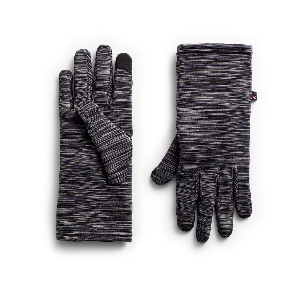 Chill Chasers Cuddl Duds Fabric Stretch Gloves Gray NWT - Helia