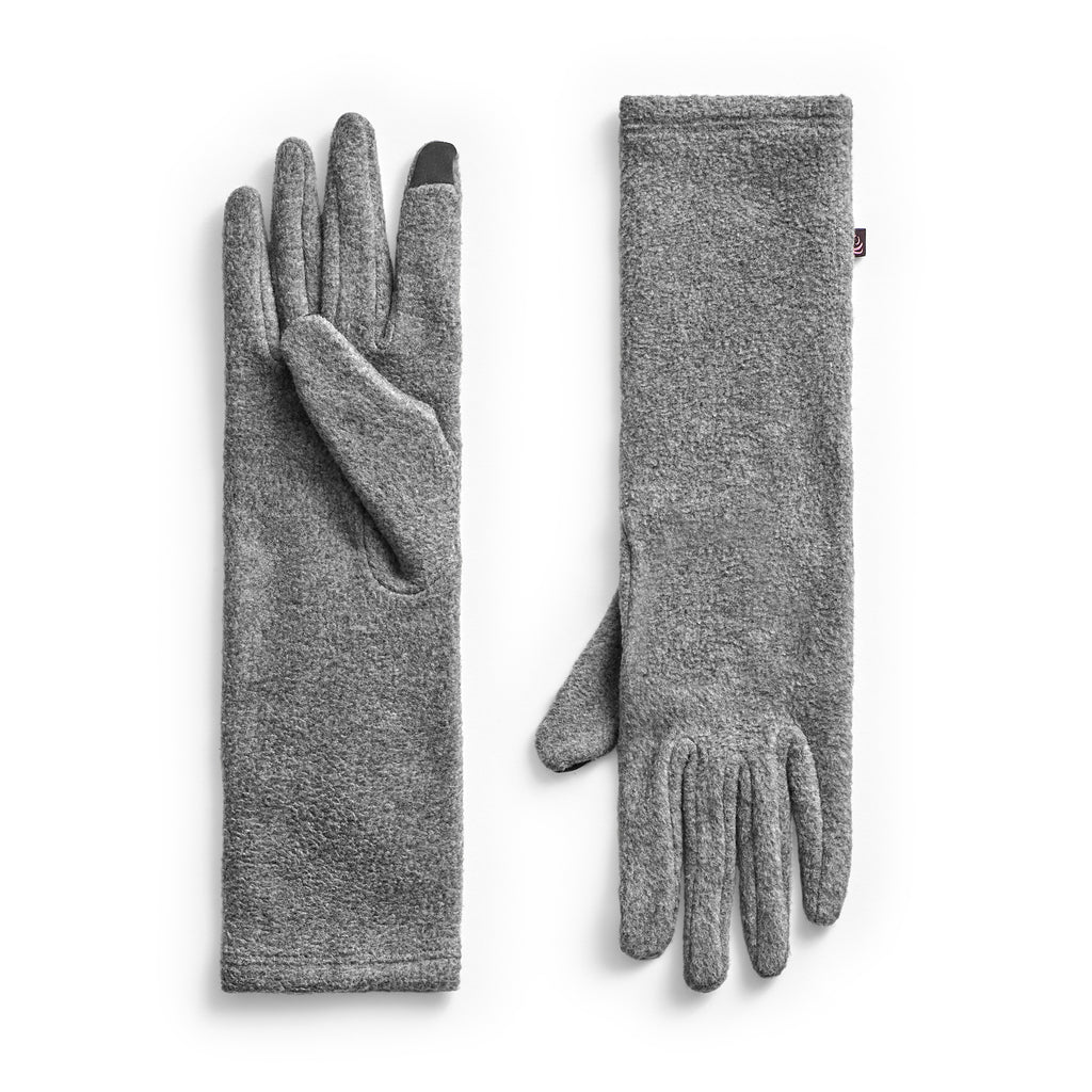 Chill Chasers Cuddl Duds Fabric Stretch Gloves Gray NWT - Helia