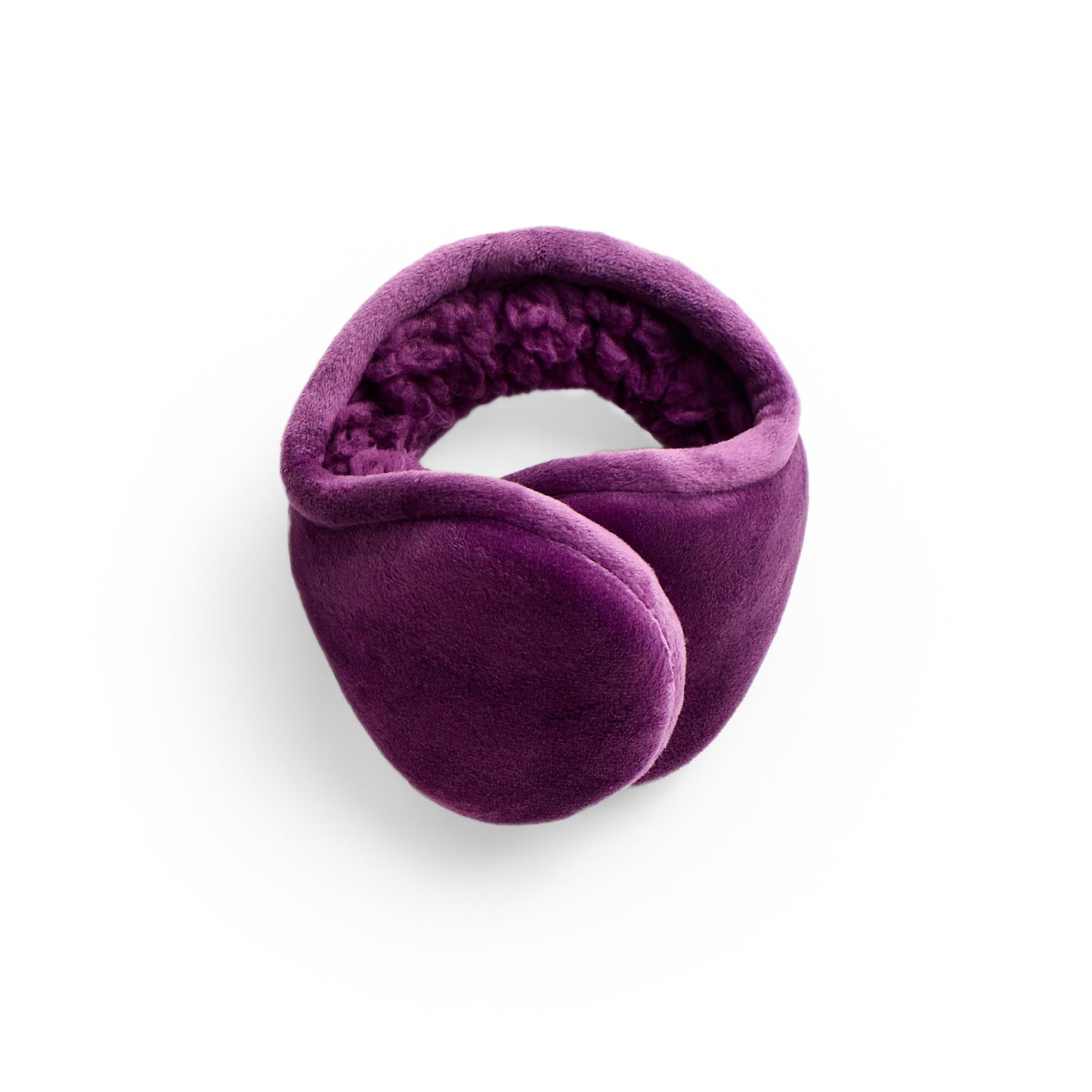 Deep Purple;@Double plush velour sherpa behind the head earwrap.