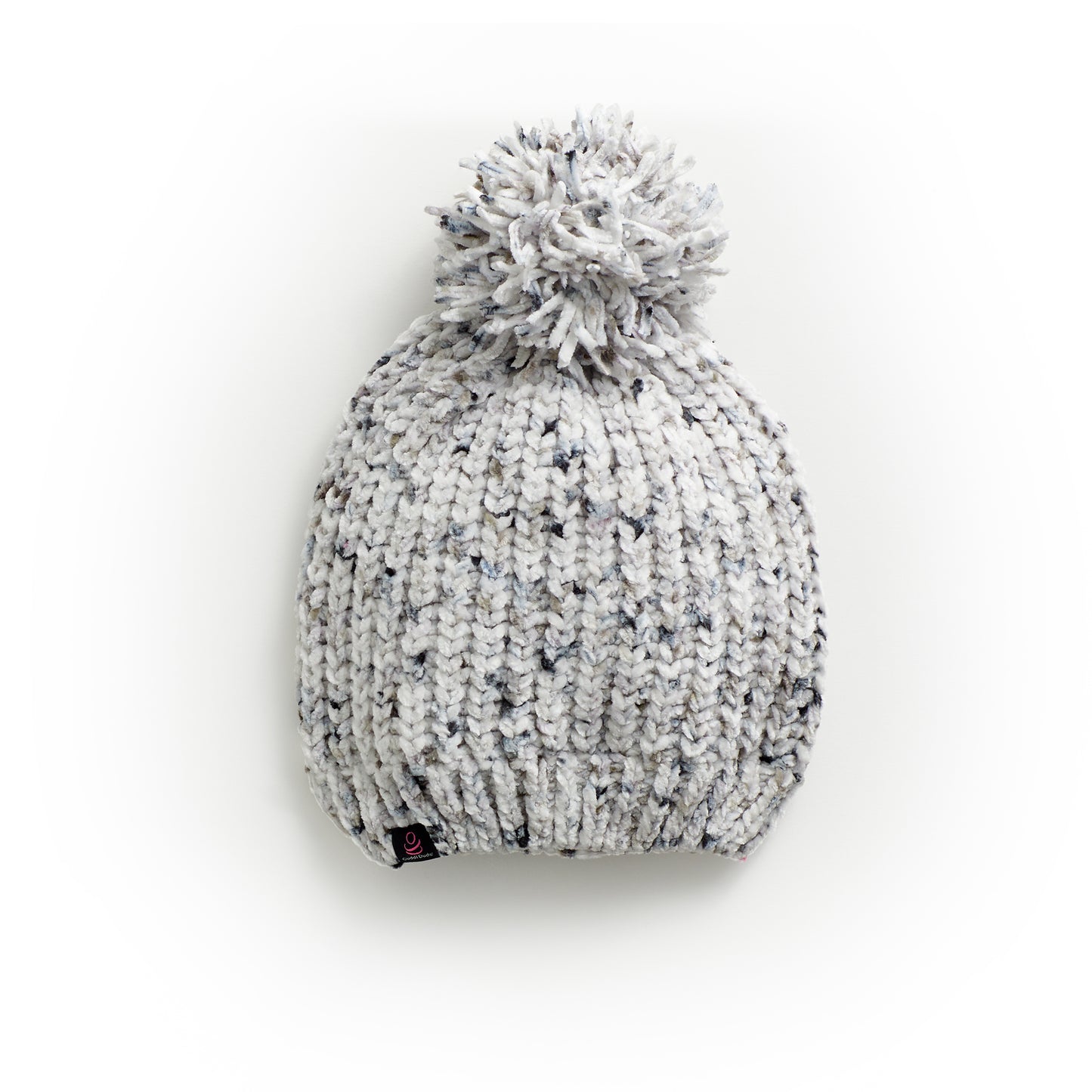 Grey Multi;@Chenille Beanie with Pom