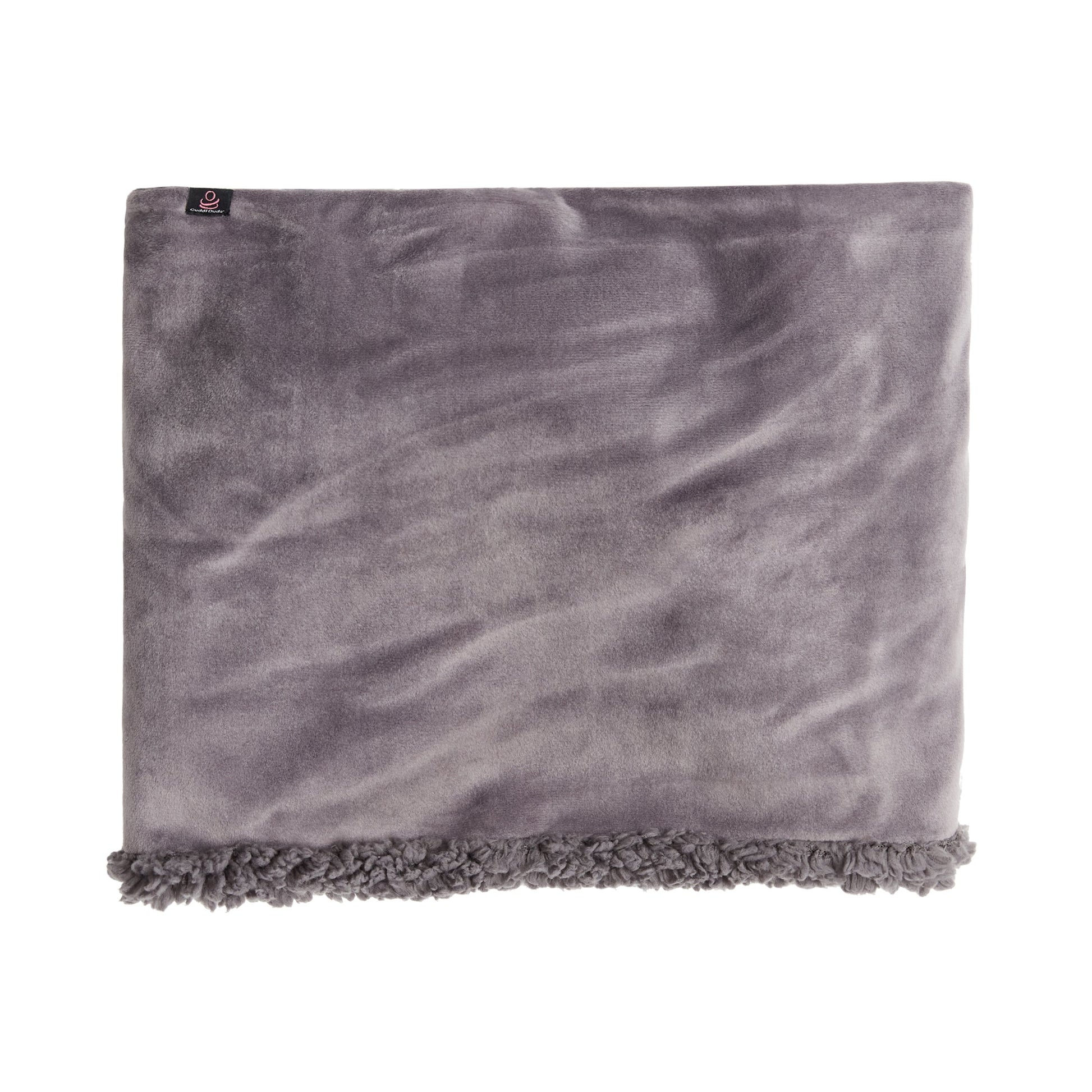 Double Plush Velour and Sherpa Reversible Neckwarmer