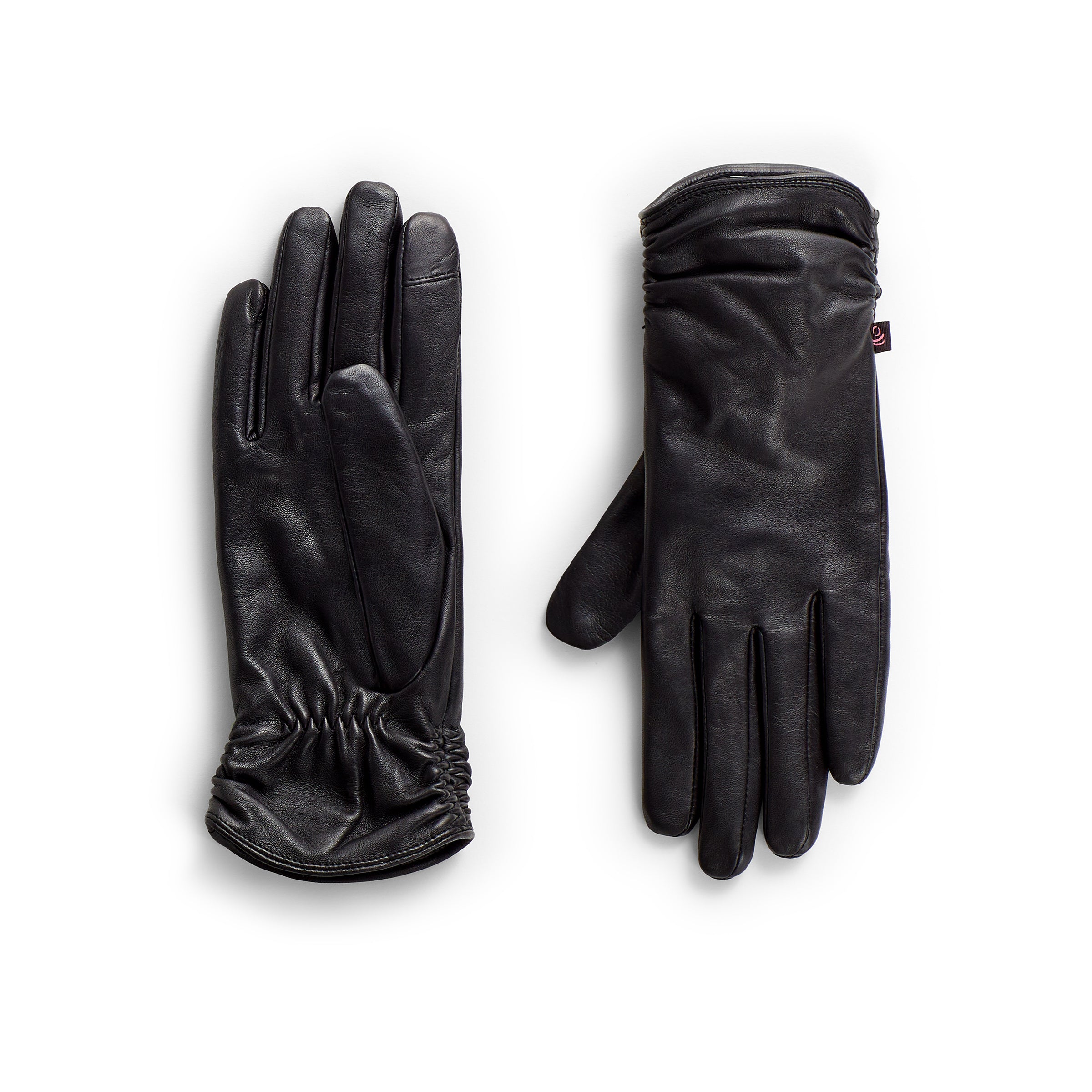 diddl handschuhe Leather Glove with Ruching Black / L