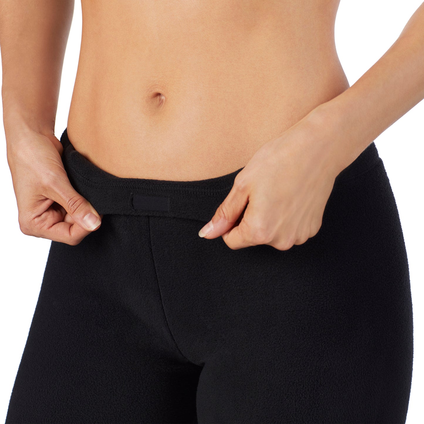Black; Model is wearing size S. She is 5’9”, Bust 32”, Waist 25.5”, Hips 36”.@lower body of a lady wearing black legging !59% Polyester, 35% Recycled Polyester, 6% Spandex!