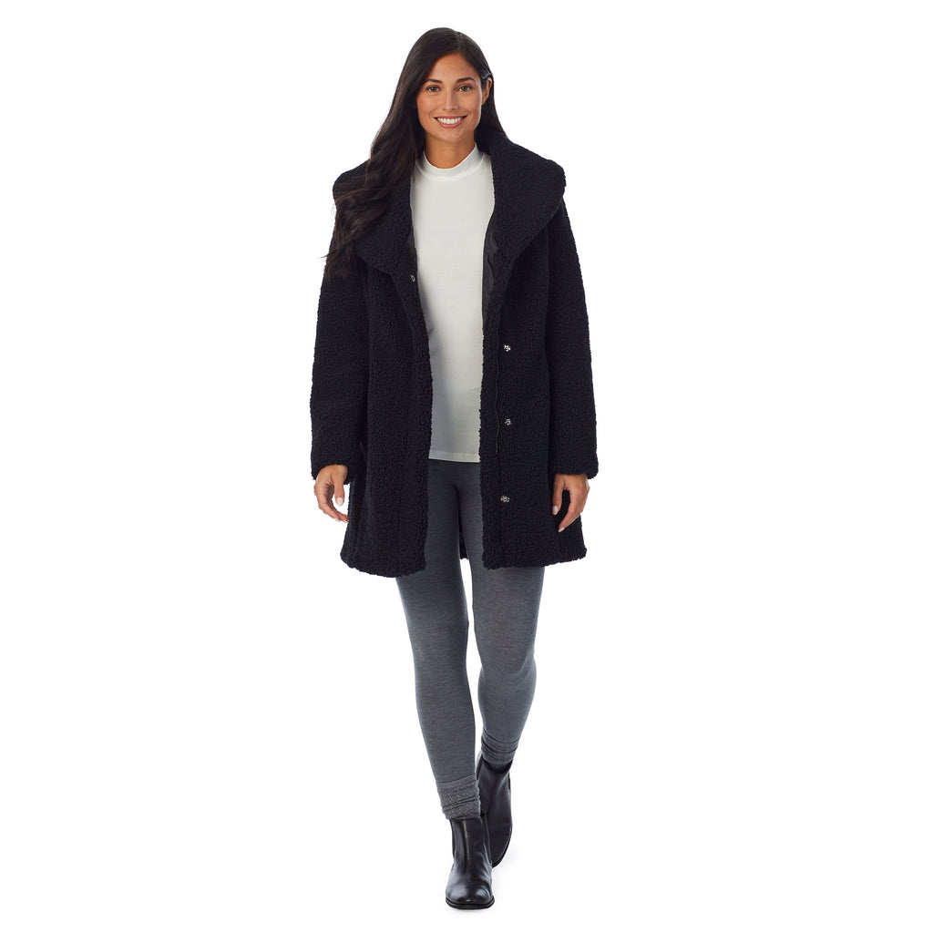 Shawl Collar Coat - Cuddl Duds