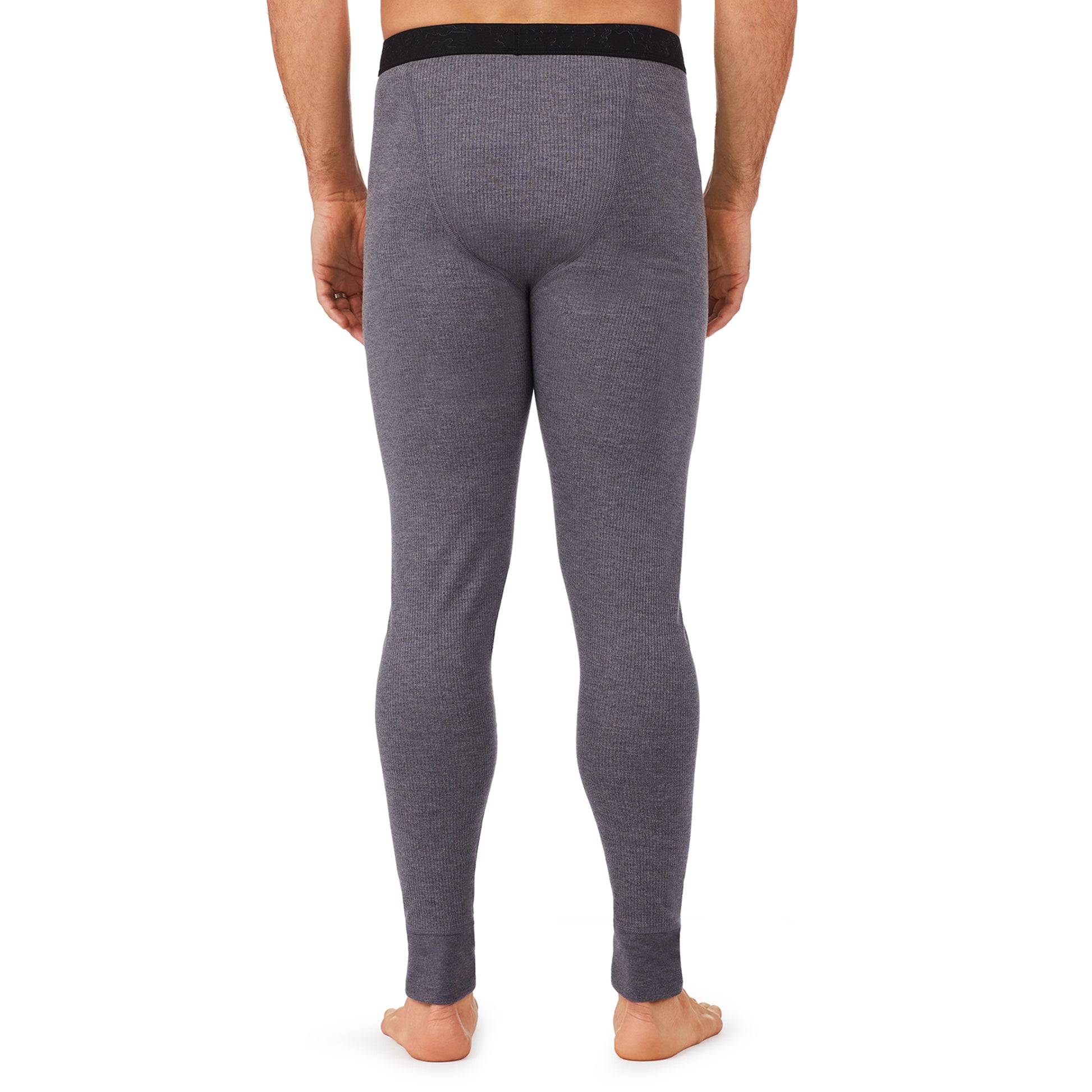 lower body of A man wearing grey pant