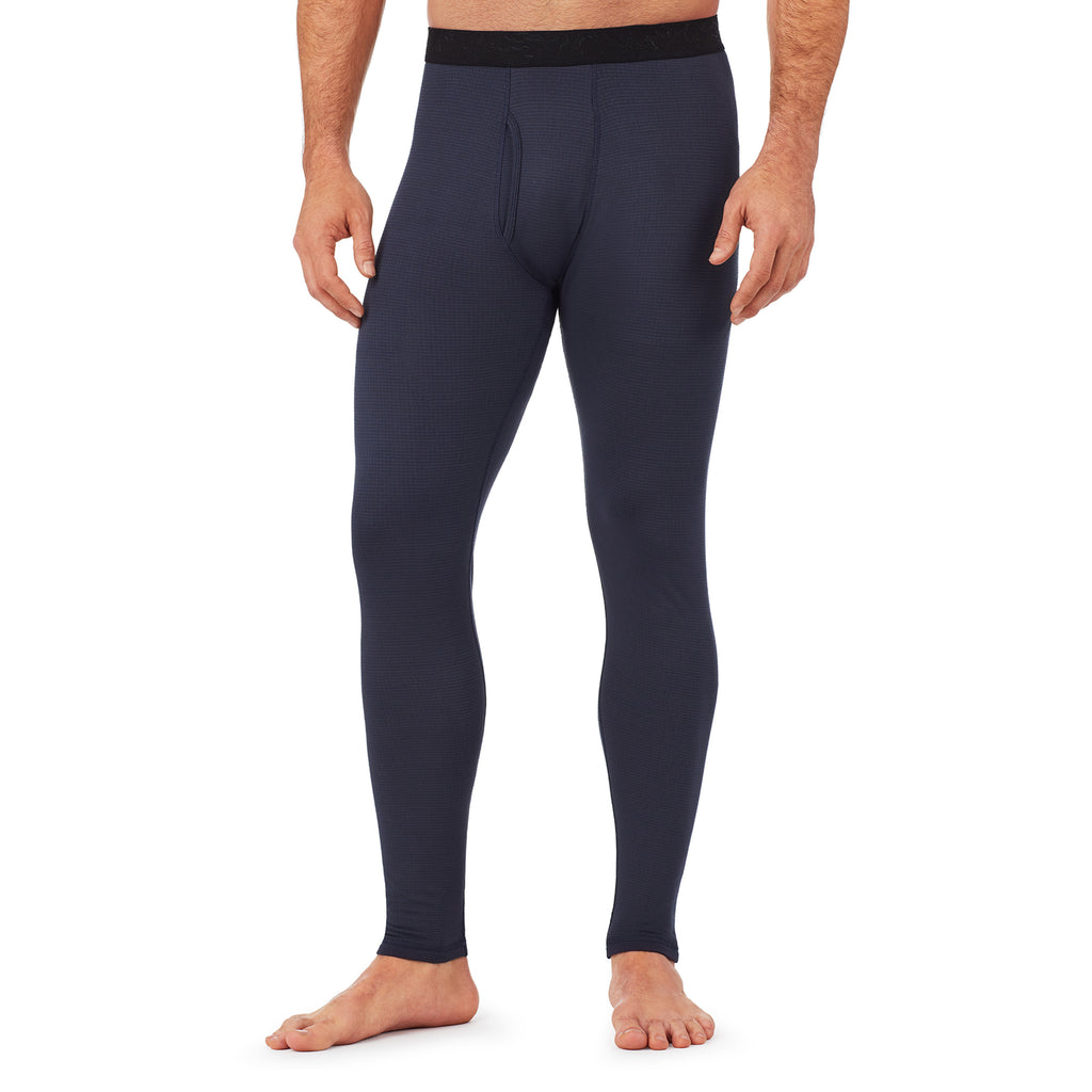 A man wearing a asphalt grey X fleece pant.
