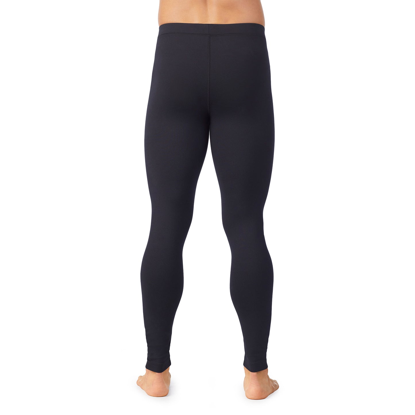Black; Model is wearing size M. He is 6'1", Waist 31", Inseam 33".@lower body of a man wearing black pants