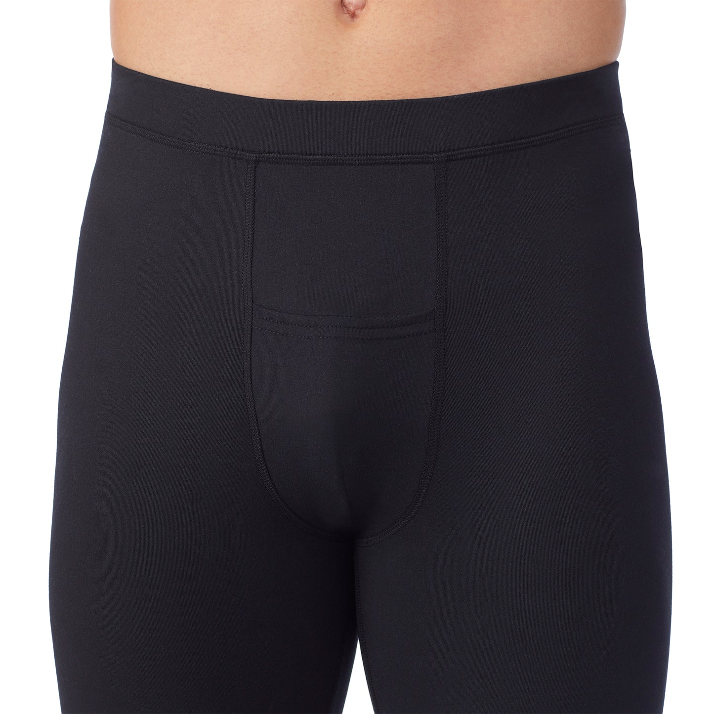 Black; Model is wearing size M. He is 6'1", Waist 31", Inseam 33".@lower body of a man wearing black pants