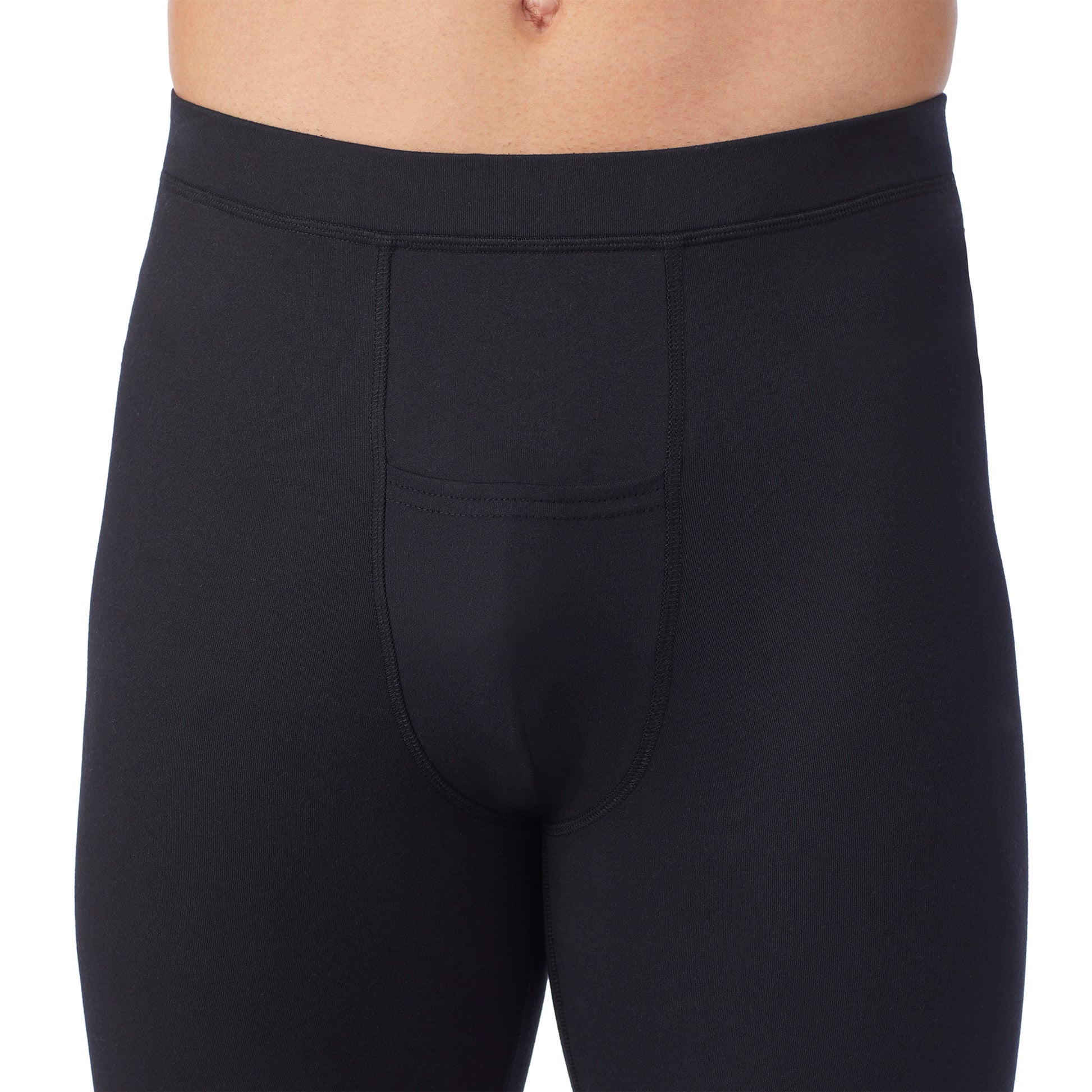 lower body of a man wearing black pants