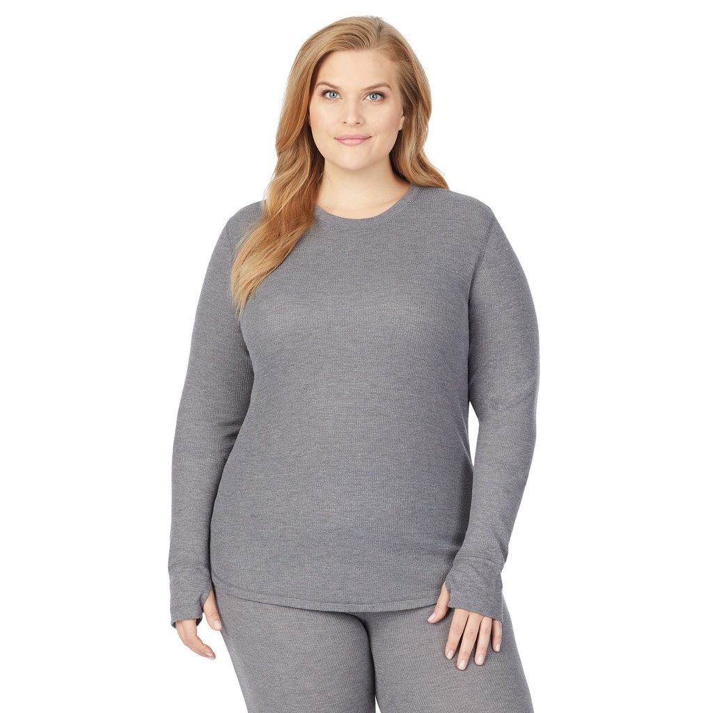 Stretch Thermal Long Sleeve Crew PLUS - Cuddl Duds