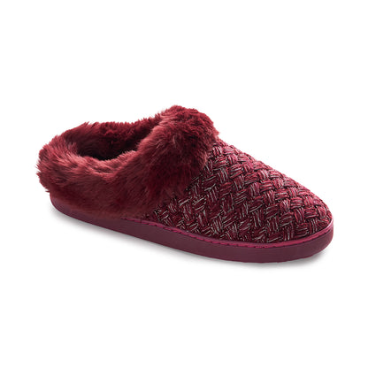 Lurex Chenille Texture Clog Slipper