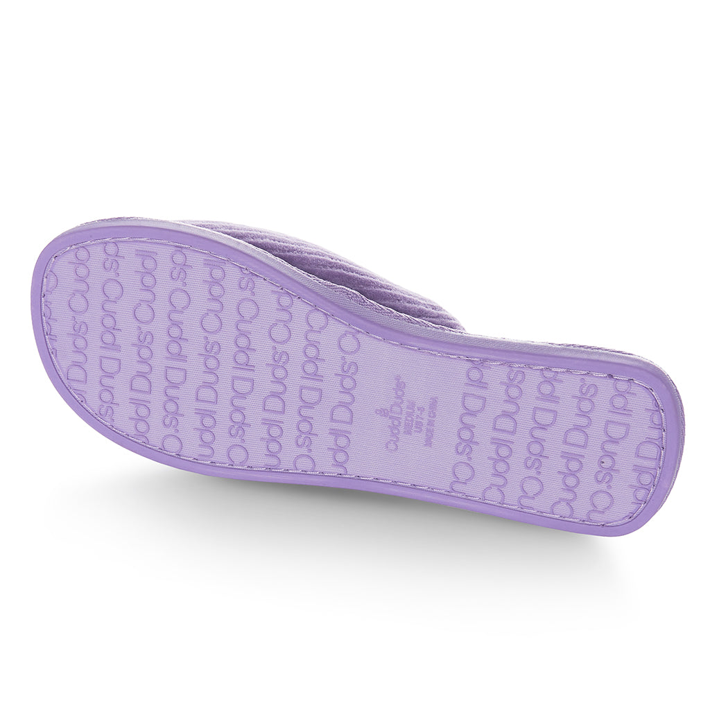 Lavender Fog;@Gathered Corduroy Slide Slipper