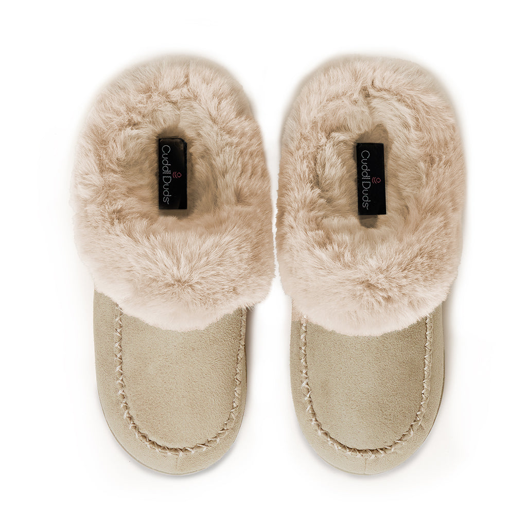 Simply Taupe;@Microsuede Clog Slipper