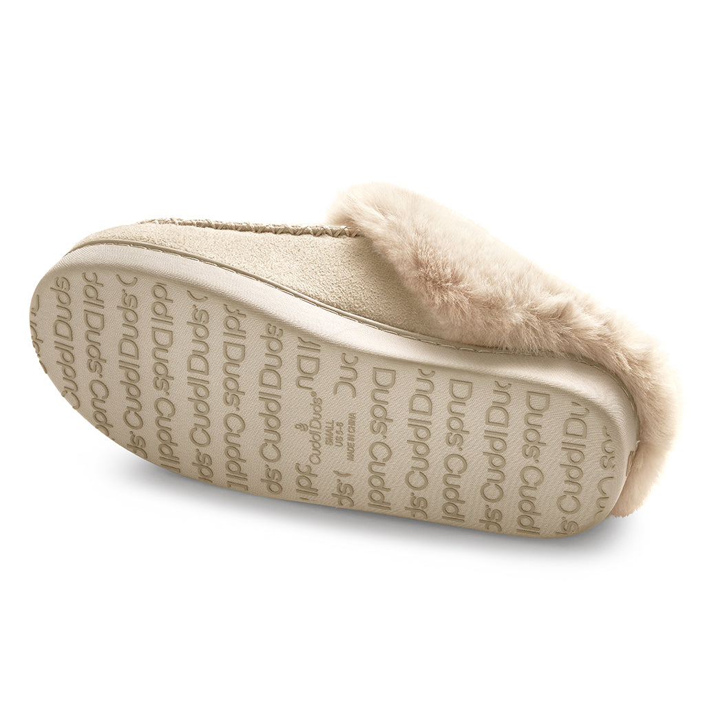 Simply Taupe;@Microsuede Clog Slipper