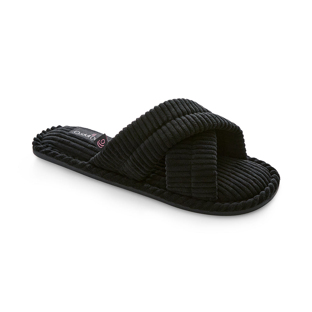 A Corduroy X-Band Slide Slipper