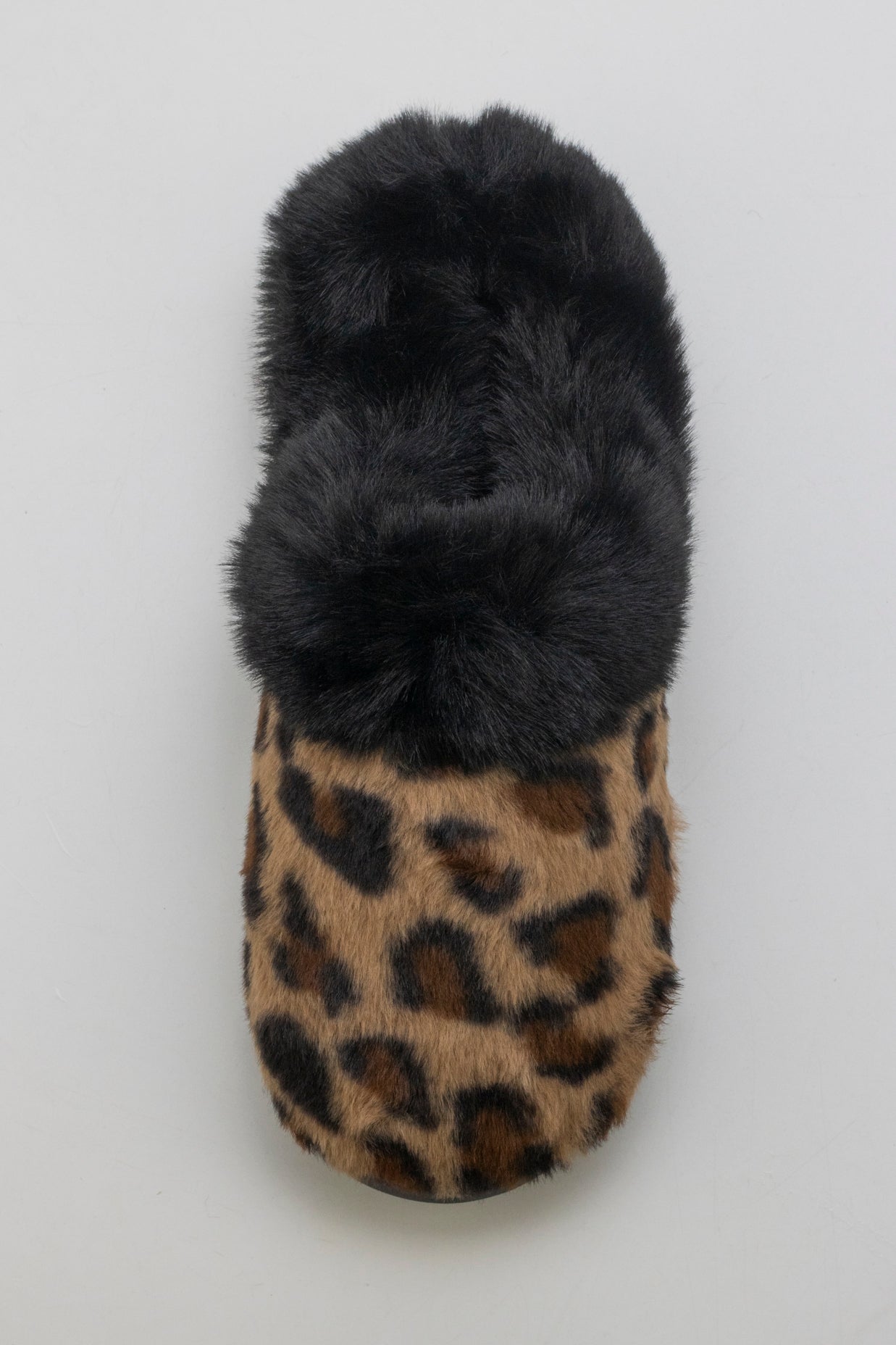 A Faux Fur Clog Slipper