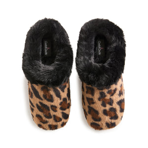 A Faux Fur Clog Slipper