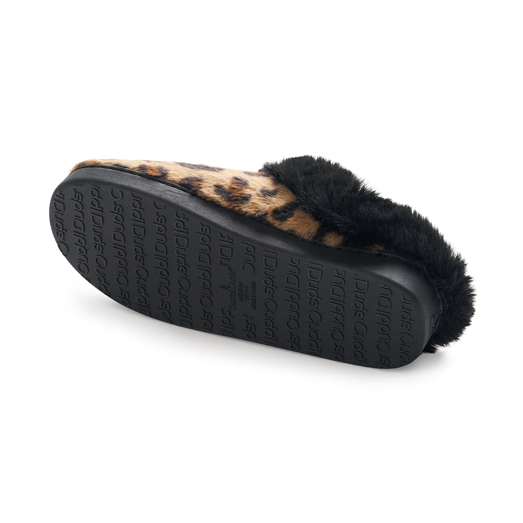A Faux Fur Clog Slipper