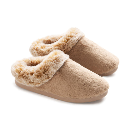 A Faux Fur Clog Slipper