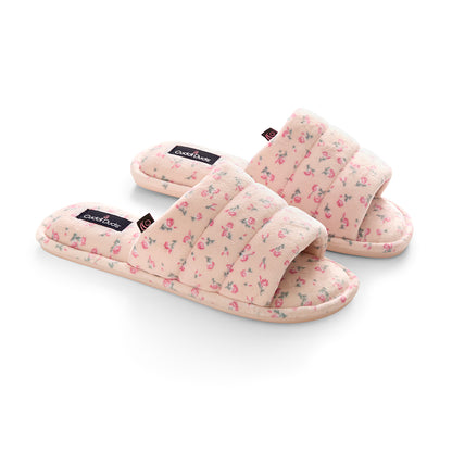  A pair of Puffy Velour Slide Slipper