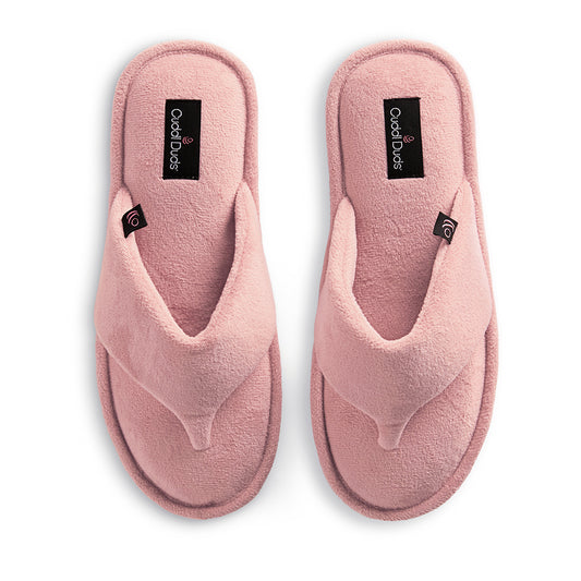 Velour Thong Slide Slipper