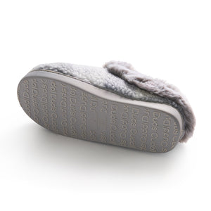 Buffalo Plaid Clog Slipper with Contrast Sherpa Lining
