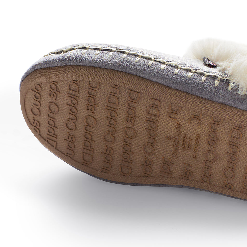 High Rise;@Twist Knit Slipper Bootie with Sherpa Lining