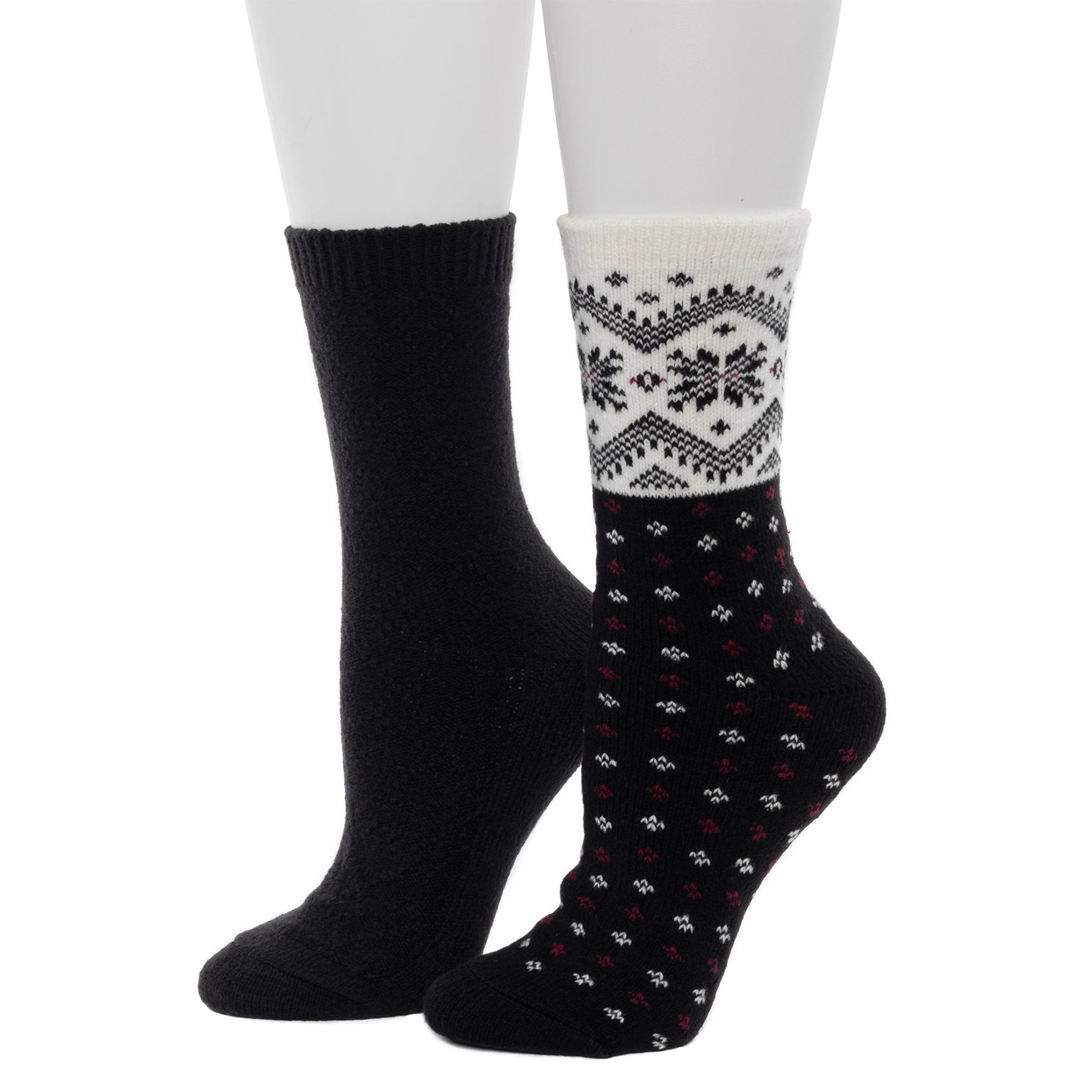 Norwegian Snowflake Crew Sock 2-Pack