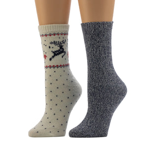 A mannequin wearing Reindeer Birdseye/Wide Welt Crew
