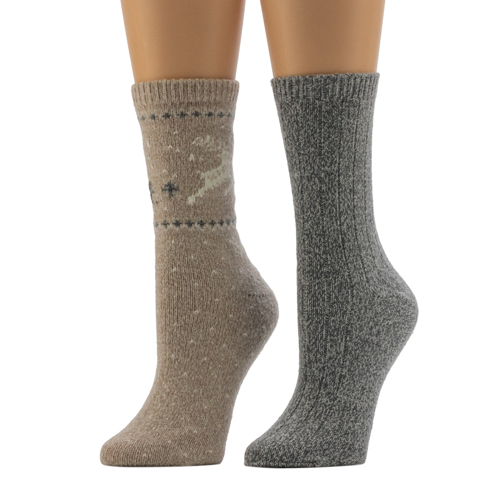 A mannequin wearing Reindeer Birdseye/Wide Welt Crew