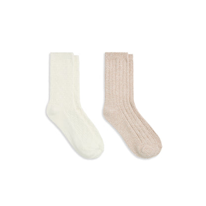 A Static Texture / Twist 5x1 Rib Crew Sock 2-Pack